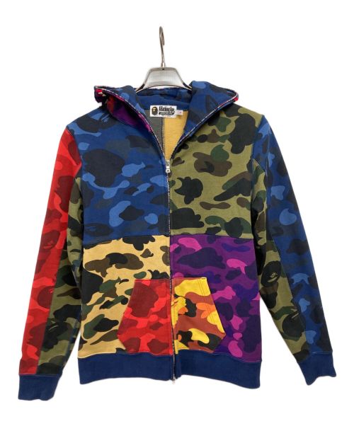 A BATHING APE（アベイシングエイプ）A BATHING APE (アベイシングエイプ) ジップパーカー マルチカラー サイズ:Sの古着・服飾アイテム