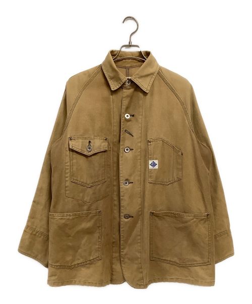 POST O'ALLS（ポストオーバーオールズ）POST O'ALLS (ポストオーバーオールズ) カバーオール ベージュ サイズ:Sの古着・服飾アイテム