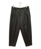 nonnotteノノット）の古着「2 TACK WIDE TAPERED TROUSERS/スラックス」｜ブラック