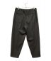 nonnotte (ノノット) 2 TACK WIDE TAPERED TROUSERS/スラックス ブラック サイズ:5 未使用品：15000円