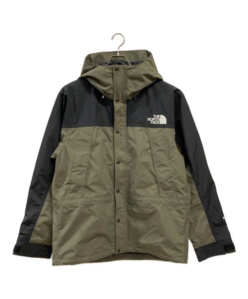 THE NORTH FACE（ザ ノース フェイス）THE NORTH FACE (ザ ノース フェイス) マウンテンライトジャケット カーキ×ブラック サイズ:XLの古着・服飾アイテム