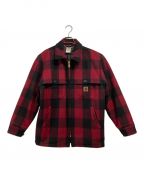 CarHarttカーハート）の古着「RELAXED FIT FLANNEL SHERPA-LINED SHIRT JACKET」｜レッド