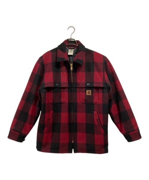 CarHartt（カーハート）CarHartt (カーハート) RELAXED FIT FLANNEL SHERPA-LINED SHIRT JACKET レッド サイズ:XLの古着・服飾アイテム