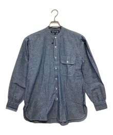 WOOLRICH（ウールリッチ）の古着「ノーカラーシャツ」｜スカイブルー