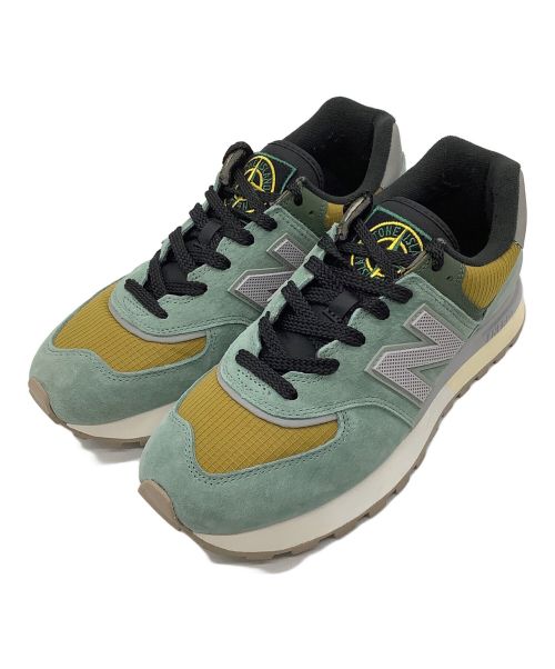 NEW BALANCE（ニューバランス）NEW BALANCE (ニューバランス) STONE ISLAND (ストーンアイランド) 574 Legacyスニーカー グリーン サイズ:26の古着・服飾アイテム