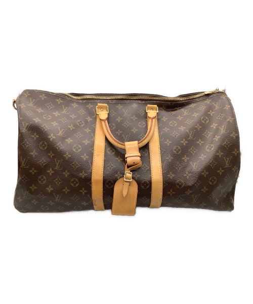 LOUIS VUITTON（ルイ ヴィトン）LOUIS VUITTON (ルイ ヴィトン) モノグラム キーポル・バンドリエール55／ボストンバッグ ブラウンの古着・服飾アイテム