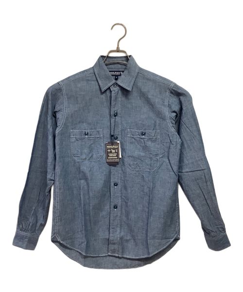 WOOLRICH（ウールリッチ）WOOLRICH (ウールリッチ) シャンブレーシャツ ブルー サイズ:S 未使用品の古着・服飾アイテム