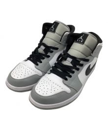 NIKE（ナイキ）の古着「Air Jordan 1 Mid "Light Smoke Grey/White/Black"」｜グレー×ホワイト