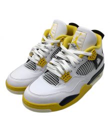 NIKE（ナイキ）の古着「Women's Air Jordan 4 Retro "Vivid Sulfur"」｜ホワイト×イエロー