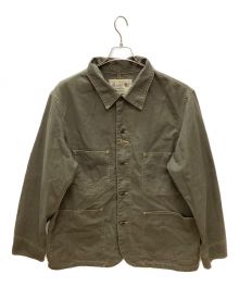 RRL（ダブルアールエル）の古着「リネンコットンヘリンボーンジャケット」｜グリーン