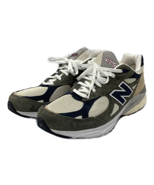 NEW BALANCE（ニューバランス）NEW BALANCE (ニューバランス) スニーカー ネイビー×ベージュ サイズ:27cmの古着・服飾アイテム