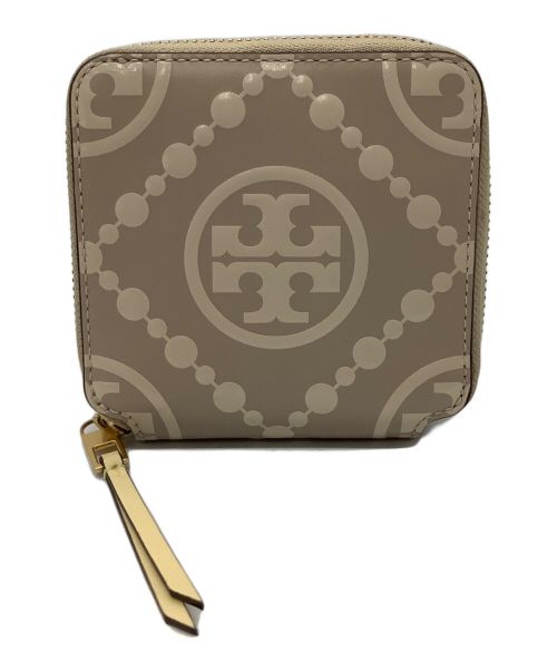 TORY BURCH（トリーバーチ）TORY BURCH (トリーバーチ) コンパクトウォレット ベージュの古着・服飾アイテム