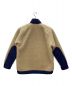 gold (ゴールド) BOA FLEECE STAND COLAR JACKET ベージュ×ブルー サイズ:M：5800円