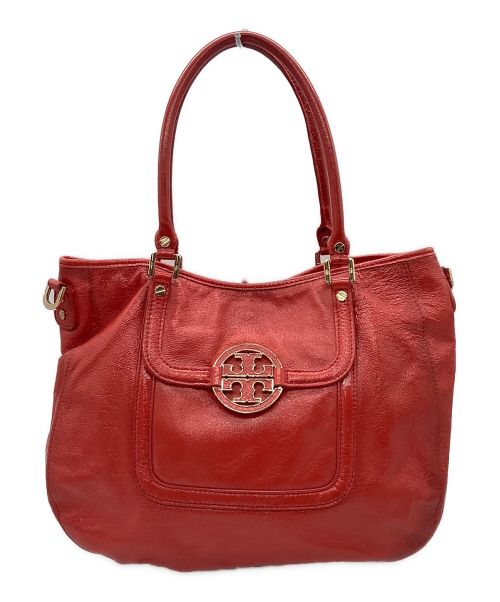 TORY BURCH（トリーバーチ）TORY BURCH (トリーバーチ) 2WAYバッグ レッドの古着・服飾アイテム