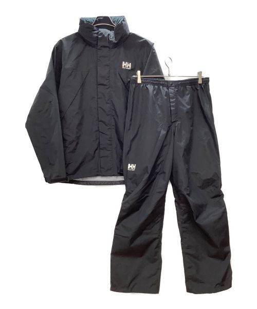 HELLY HANSEN（ヘリーハンセン）HELLY HANSEN (ヘリーハンセン) レインスーツ ブラック サイズ:Lの古着・服飾アイテム