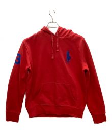 POLO RALPH LAUREN（ポロ・ラルフローレン）の古着「プルオーバーパーカー」｜レッド