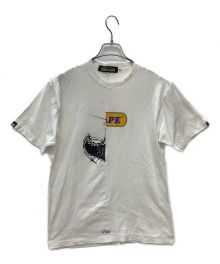 A BATHING APE×NEIGHBORHOOD（アベイシングエイプ×ネイバーフッド）の古着「ドッキングTシャツ」｜ホワイト