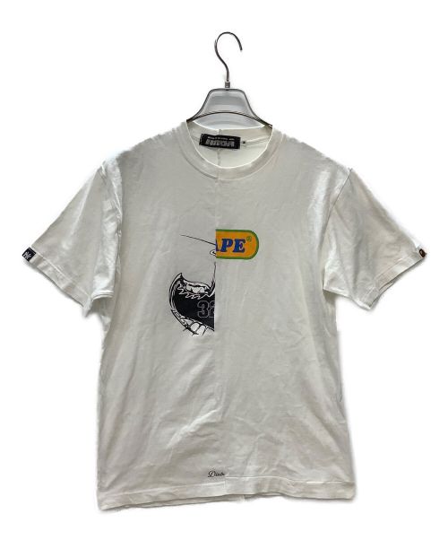 A BATHING APE（アベイシングエイプ）A BATHING APE (アベイシングエイプ) NEIGHBORHOOD (ネイバーフッド) ドッキングTシャツ ホワイト サイズ:Ｍの古着・服飾アイテム