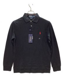 POLO RALPH LAUREN（ポロ・ラルフローレン）の古着「長袖ポロシャツ」｜ブラック