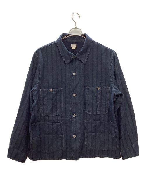 RRL（ダブルアールエル）RRL (ダブルアールエル) LOWELL JKT-LINED-SHIRT JACKET ネイビー サイズ:XXLの古着・服飾アイテム