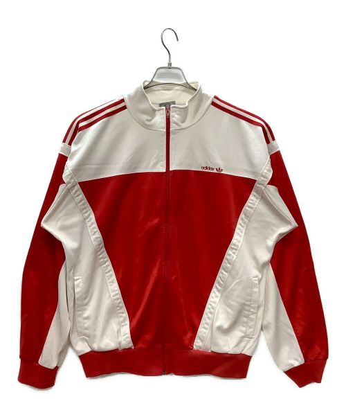 adidas Originals（アディダスオリジナル）adidas Originals (アディダスオリジナル) 80sトラックジャケット レッド×ホワイト サイズ:XLの古着・服飾アイテム