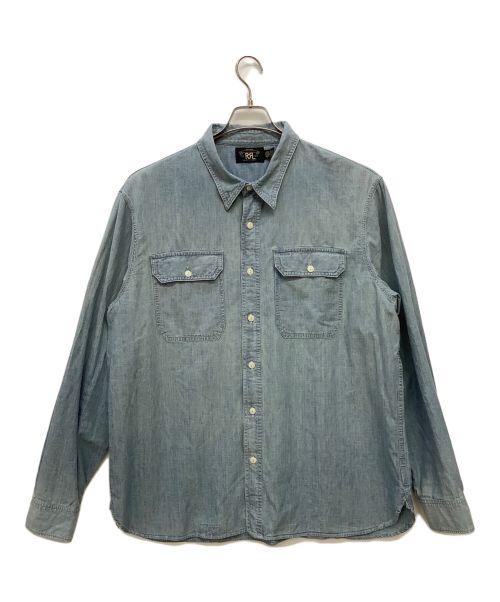 RRL（ダブルアールエル）RRL (ダブルアールエル) シャンブレーシャツ インディゴ サイズ:XXLの古着・服飾アイテム