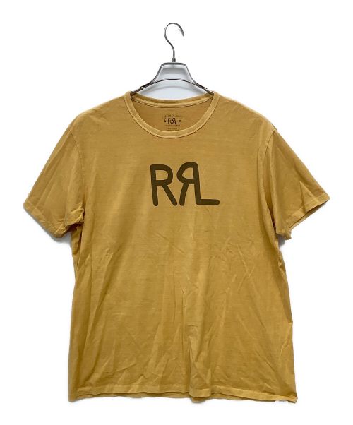 RRL（ダブルアールエル）RRL (ダブルアールエル) ロゴプリントTシャツ オレンジ サイズ:XXLの古着・服飾アイテム