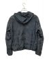 DIESEL (ディーゼル) ラムレザージップパーカー ブラック×ネイビー サイズ:XXL：11000円