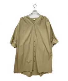 ELIN（エリン）の古着「Dry twill flared slv dress」｜イエロー