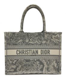 Christian Dior（クリスチャン ディオール）の古着「ブックトートミディアム」｜グレー×ホワイト