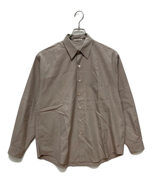 AURALEE（オーラリー）AURALEE (オーラリー) WASHED FINX TWILL BIG SHIRT グレージュ サイズ:3の古着・服飾アイテム