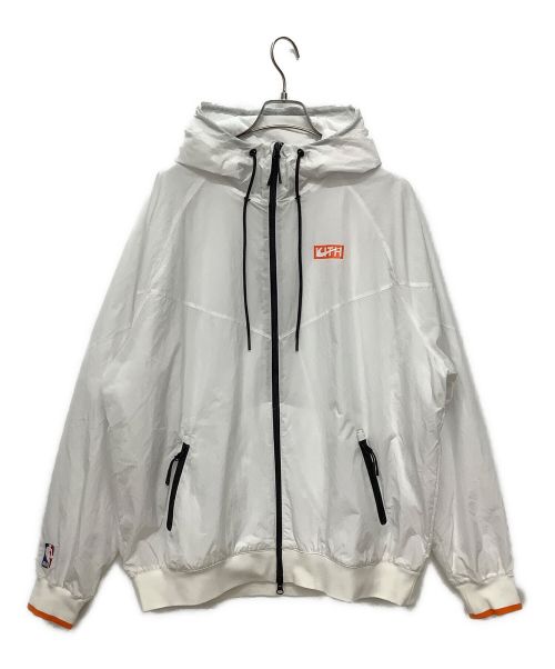 NIKE（ナイキ）NIKE (ナイキ) KITH (キス) Knicks Windrunner Jacket ホワイト サイズ:L 未使用品の古着・服飾アイテム