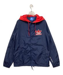 adidas Originals（アディダスオリジナル）の古着「NY Windbreaker JKT」｜ネイビー×レッド