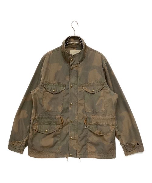 RRL（ダブルアールエル）RRL (ダブルアールエル) ミリタリージャケット ブラウン×グレー サイズ:XLの古着・服飾アイテム