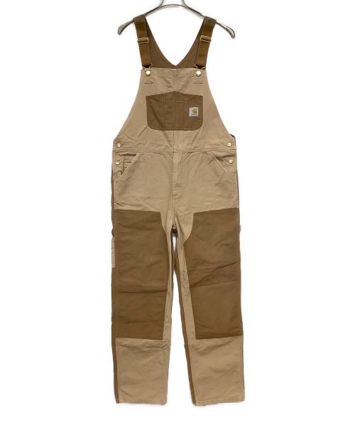 CarHartt（カーハート）CarHartt (カーハート) WIP DOUBLE KNEE BIB OVERALL ブラウン サイズ:34×32の古着・服飾アイテム