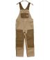 CarHartt（カーハート）の古着「WIP DOUBLE KNEE BIB OVERALL」｜ブラウン