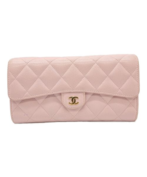 中古 古着通販 Chanel シャネル 長財布 ピンク ブランド 古着通販 トレファク公式 Trefac Fashion