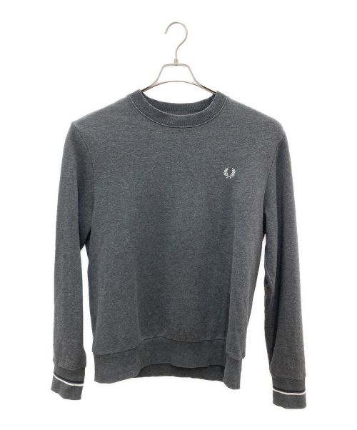 FRED PERRY（フレッドペリー）FRED PERRY (フレッドペリー) クルーネックスウェット グレー サイズ:Lの古着・服飾アイテム