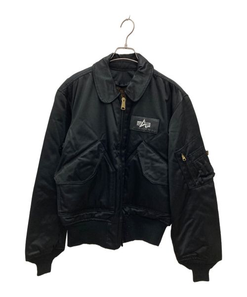 ALPHA（アルファ）ALPHA (アルファ) フライトジャケット ブラック サイズ:Ｍの古着・服飾アイテム