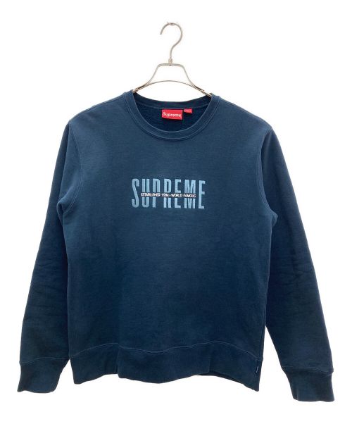 SUPREME（シュプリーム）SUPREME (シュプリーム) クルーネックスウェット ネイビー サイズ:Mの古着・服飾アイテム