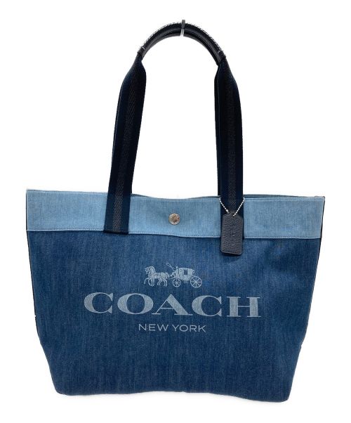 COACH（コーチ）COACH (コーチ) トートバッグ ブルーの古着・服飾アイテム