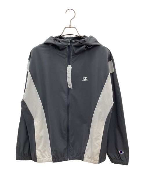 Champion（チャンピオン）Champion (チャンピオン) ジップフーデッドジャケット グレー サイズ:Ｍ 未使用品の古着・服飾アイテム