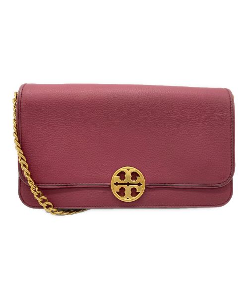 TORY BURCH（トリーバーチ）TORY BURCH (トリーバーチ) チェーンショルダーバッグ ワインレッドの古着・服飾アイテム