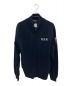 AVIREX（アヴィレックス）の古着「NAVAL STAND COLLAR ZIP KNIT JACKET」｜ネイビー