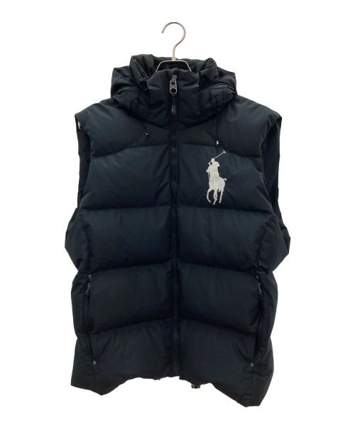 POLO RALPH LAUREN（ポロ・ラルフローレン）POLO RALPH LAUREN (ポロ・ラルフローレン) ダウンベスト ブラック サイズ:Lの古着・服飾アイテム