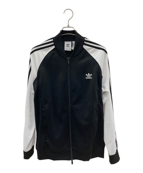 adidas（アディダス）adidas (アディダス) トラックジャケット ブラック×ホワイト サイズ:3XL 未使用品の古着・服飾アイテム