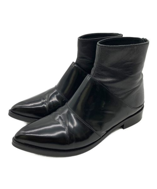 MM6 Maison Margiela（エムエムシックス メゾンマルジェラ）MM6 Maison Margiela (エムエムシックス メゾンマルジェラ) ショートブーツ ブラック サイズ:37の古着・服飾アイテム