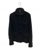 BLACK COMME des GARCONSブラック コムデギャルソン）の古着「縮絨ジャケット」｜ブラック