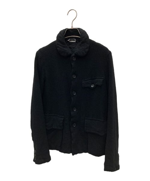 BLACK COMME des GARCONS（ブラック コムデギャルソン）BLACK COMME des GARCONS (ブラック コムデギャルソン) 縮絨ジャケット ブラック サイズ:XSの古着・服飾アイテム