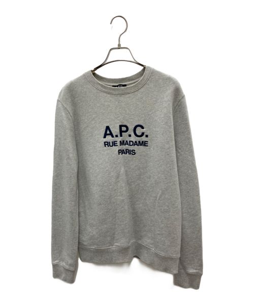 A.P.C.（アーペーセー）A.P.C. (アーペーセー) クルーネックスウェット グレー サイズ:Sの古着・服飾アイテム